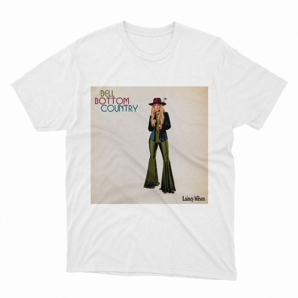 Bell Bottom Country - Lainey Wilson White T-Shirt